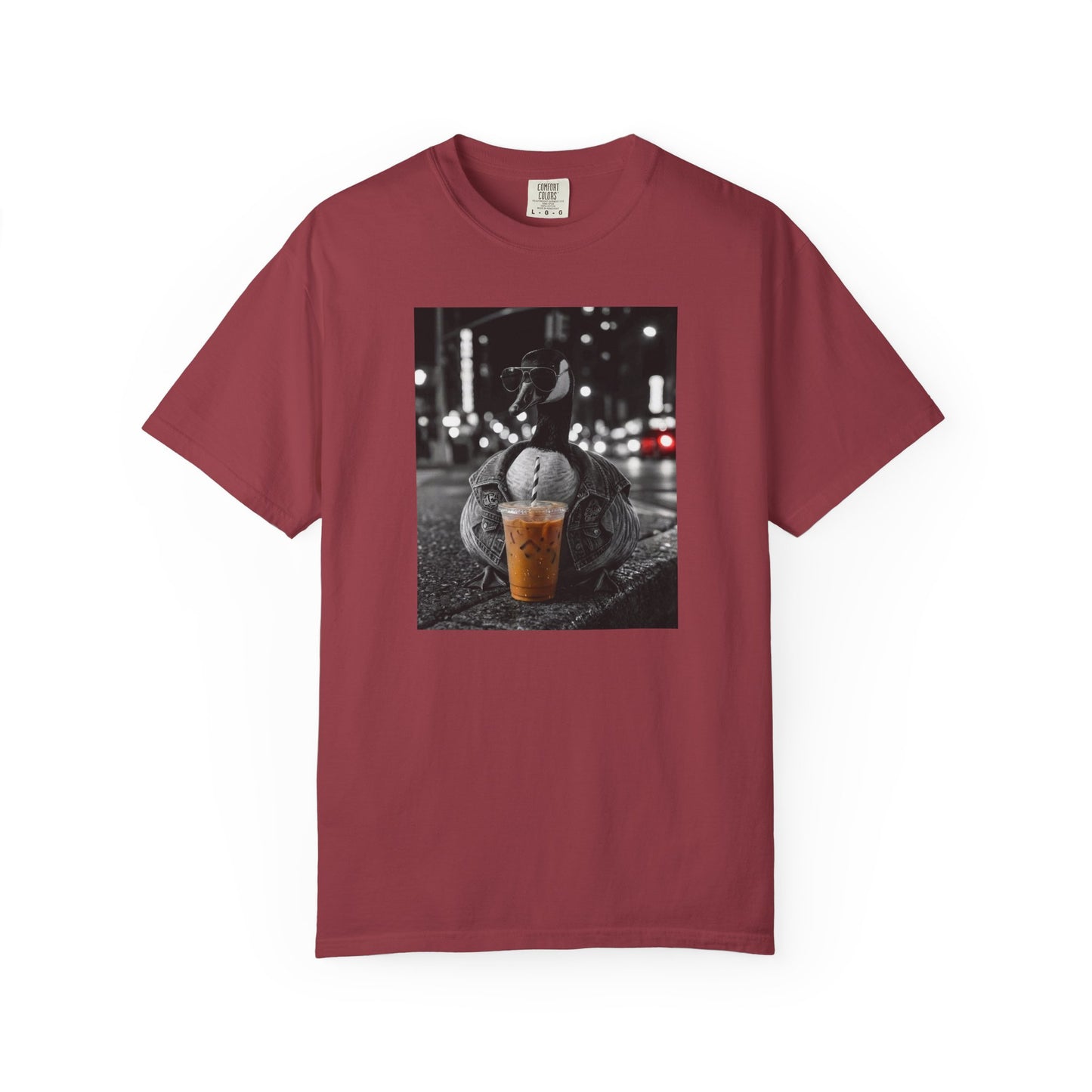 Comfort Colors Goose Iced Coffee Shirt Funny Goose Coffee Lover Tee Trendy Aesthetic Goose Shirt