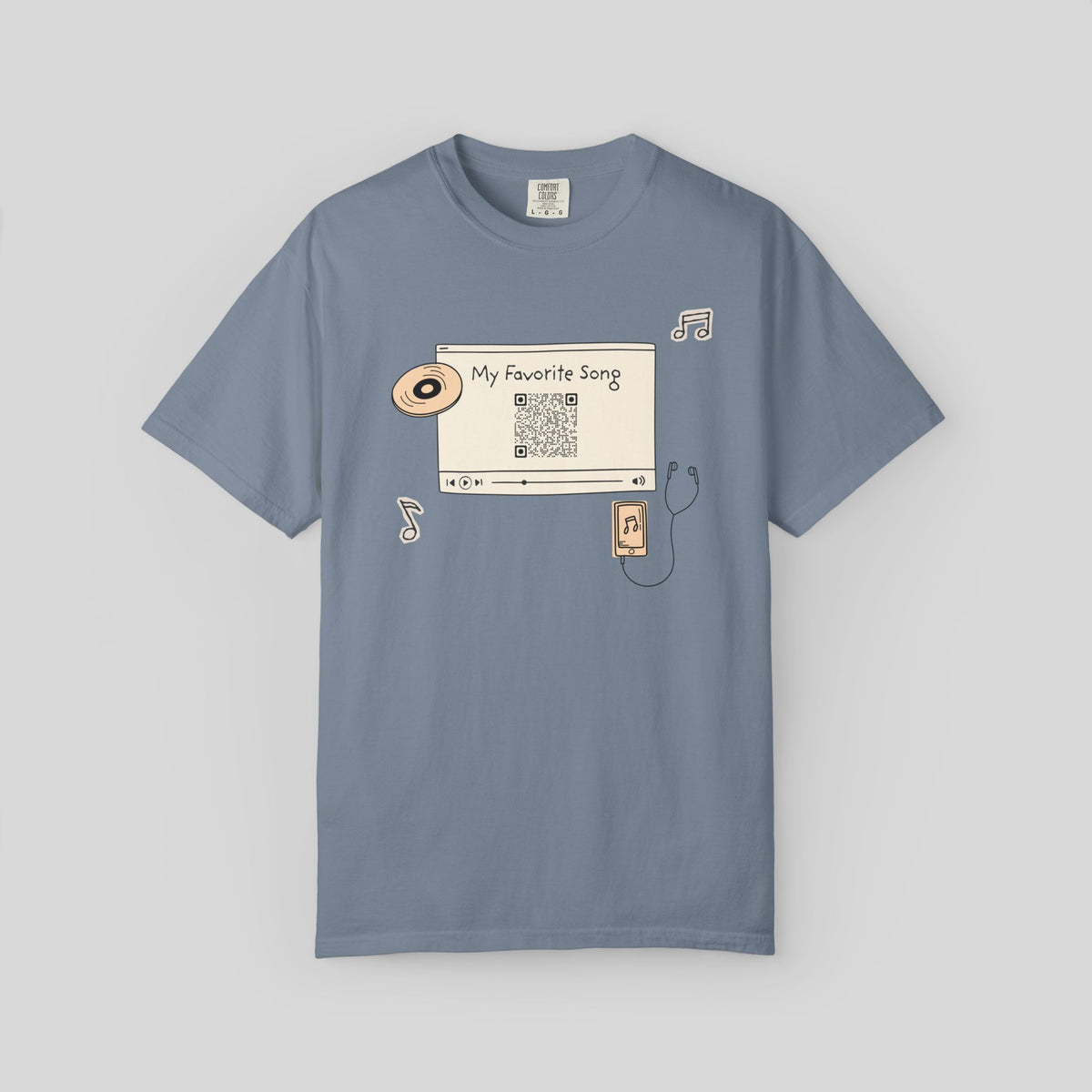 Custom Song QR Code Shirt
