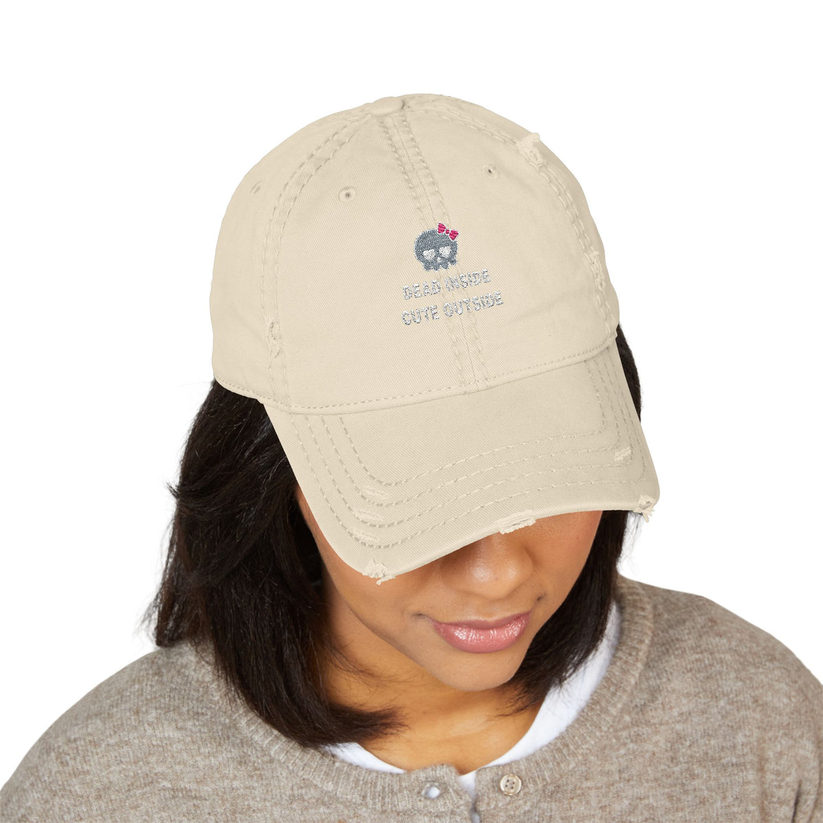 Distressed Dad Hat (Embroidery)