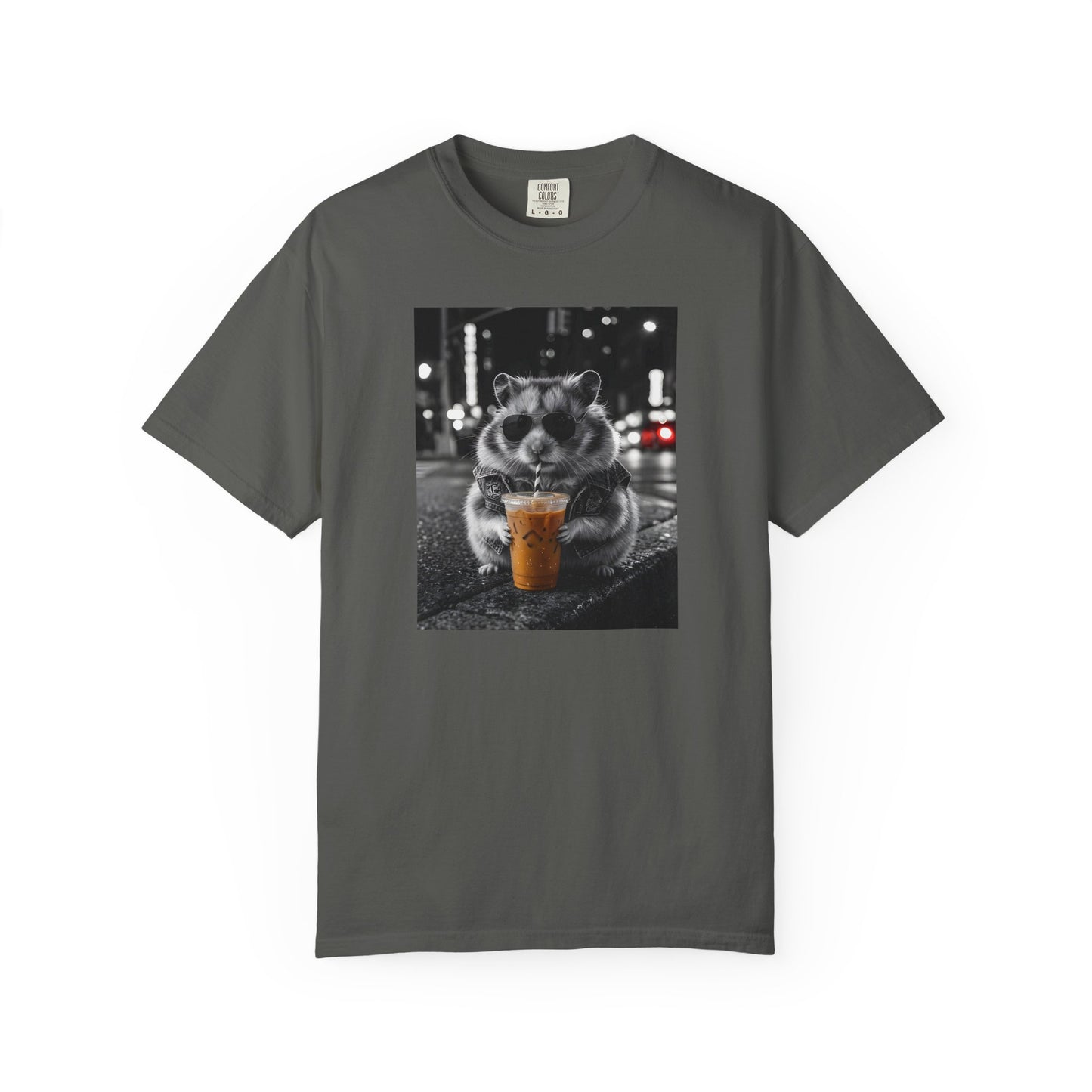 Cute Hamster Iced Coffee Shirt Funny Animal Graphic Tee Hamster Lover Gift Unisex Streetwear Tshirt