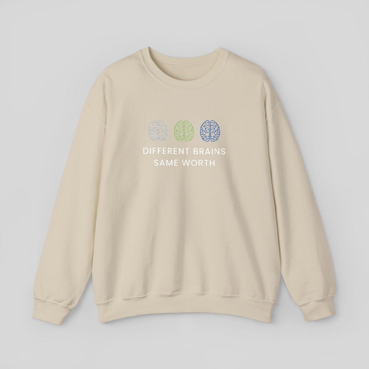 Embroidered Brain Sweatshirt, Psychology Crewneck, Mental Health Sweatshirt, Neuroscience Gift, Psychologist Gift, Brain Embroidery