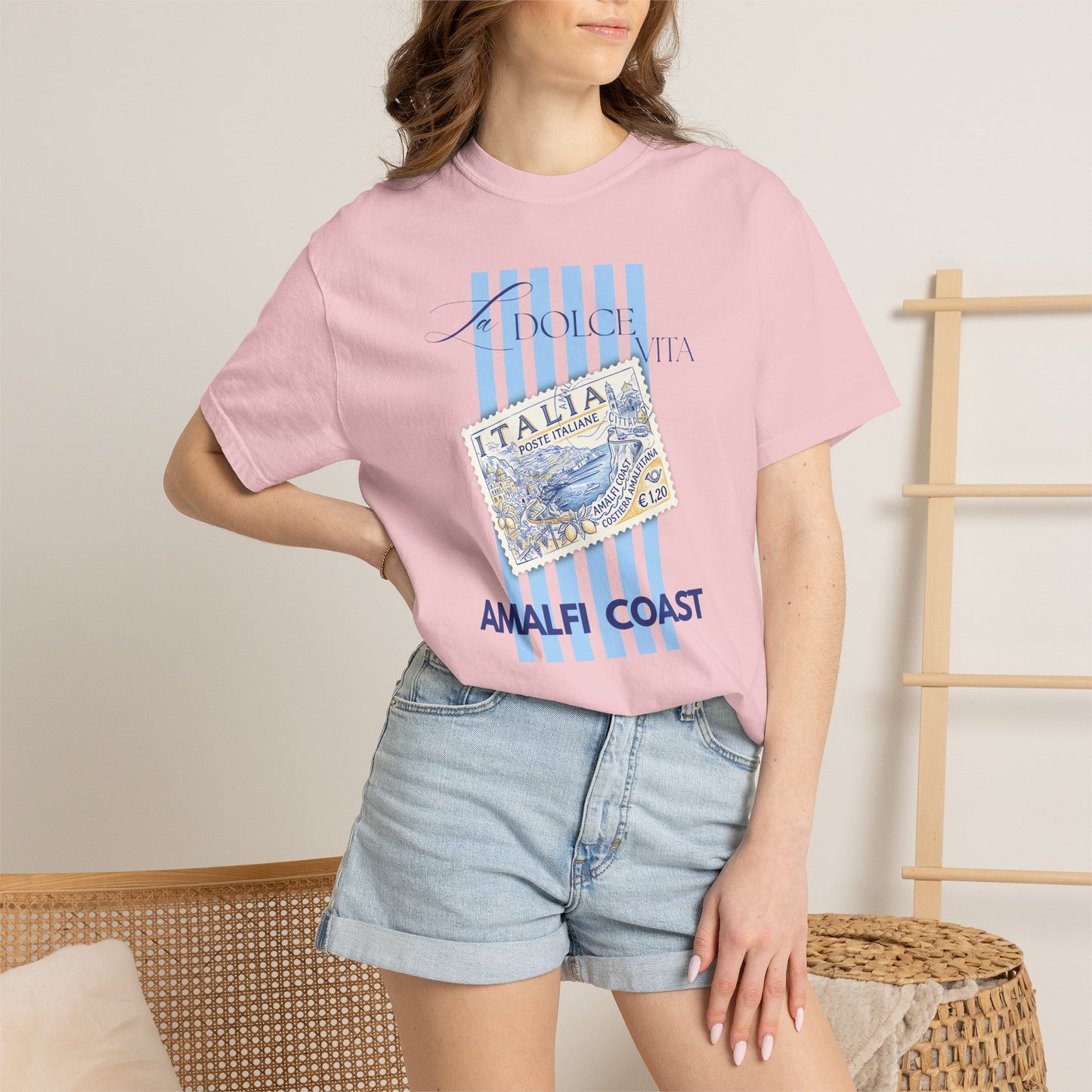 La Dolce Vita Italian Amalfi Coast Shirt Summer Vacation Tee Comfort Colors Graphic T-Shirt Women