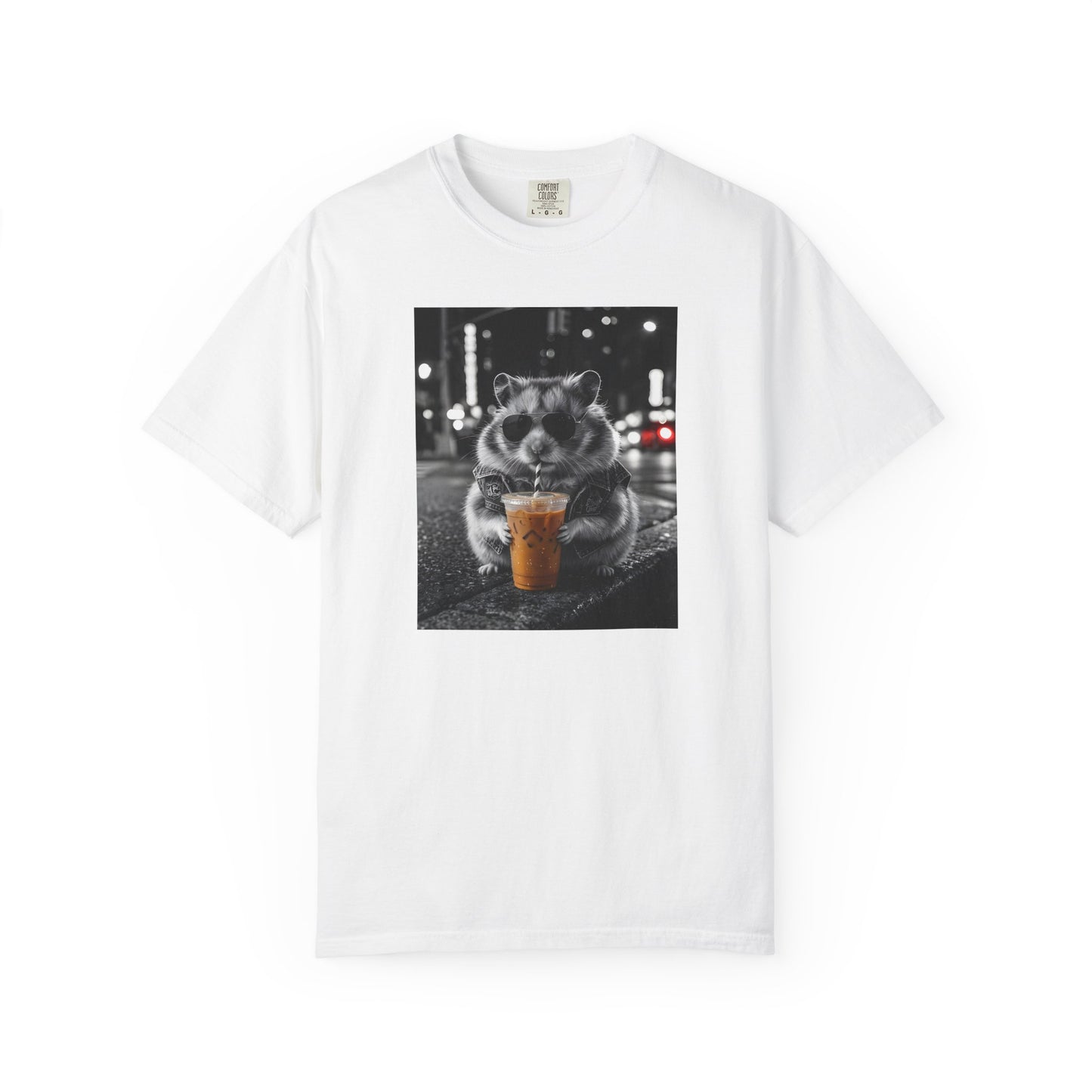 Cute Hamster Iced Coffee Shirt Funny Animal Graphic Tee Hamster Lover Gift Unisex Streetwear Tshirt