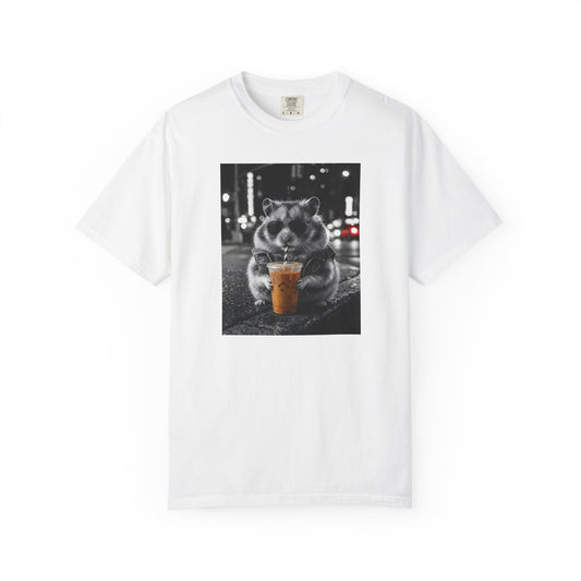 Cute Hamster Iced Coffee Shirt Funny Animal Graphic Tee Hamster Lover Gift Unisex Streetwear Tshirt