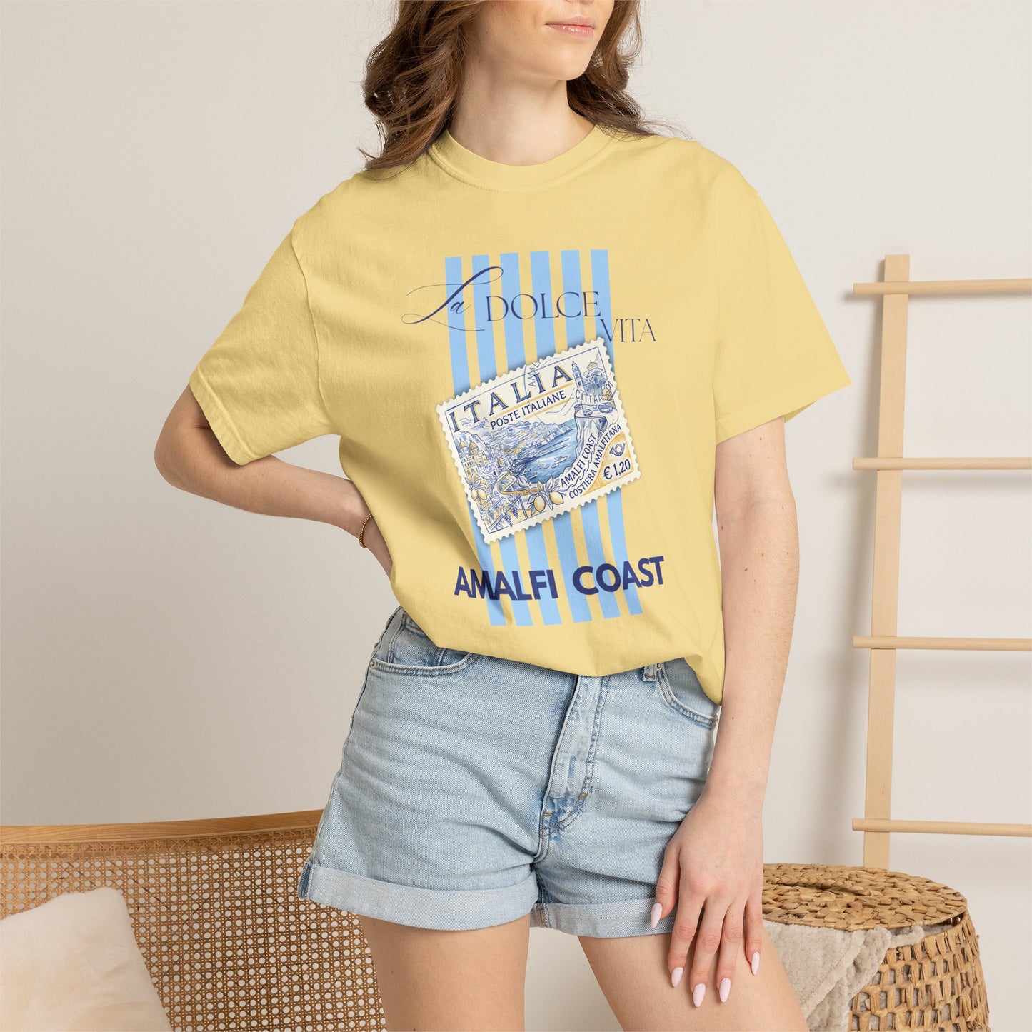 La Dolce Vita Italian Amalfi Coast Shirt Summer Vacation Tee Comfort Colors Graphic T-Shirt Women