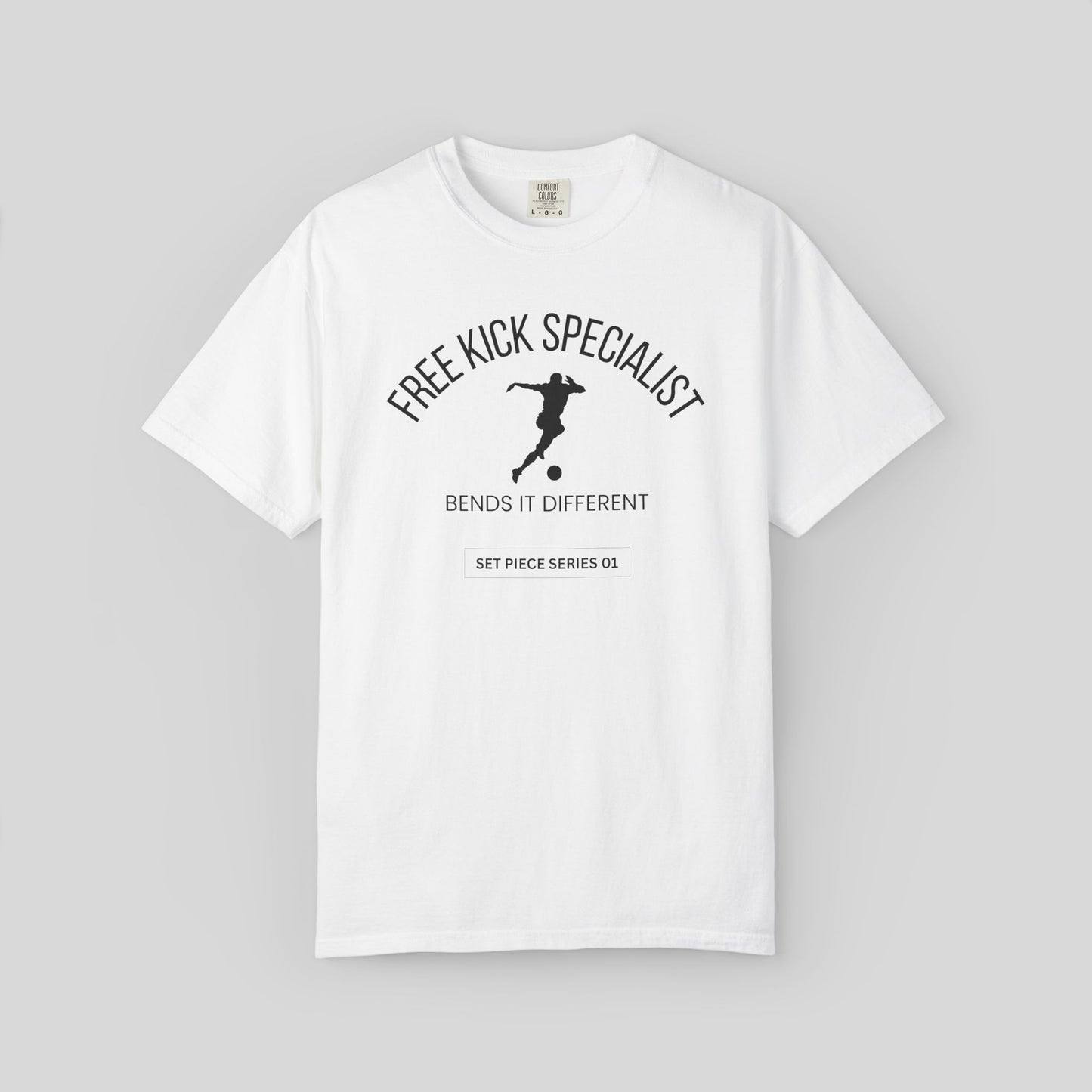 Free Kick Specialist Soccer Shirt, Football Lover Streetwear Comfort Colors Tee, Set Piece Series