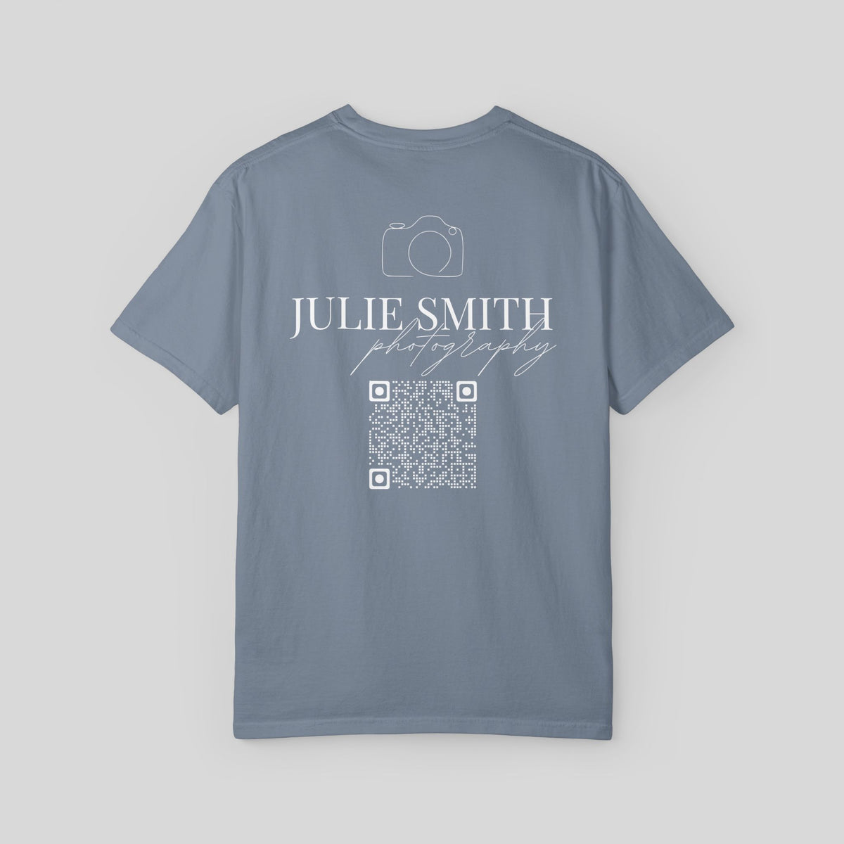 YCustom Photographer Shirt, Personalized Photography Business Tee,QR Code Camera Uniform