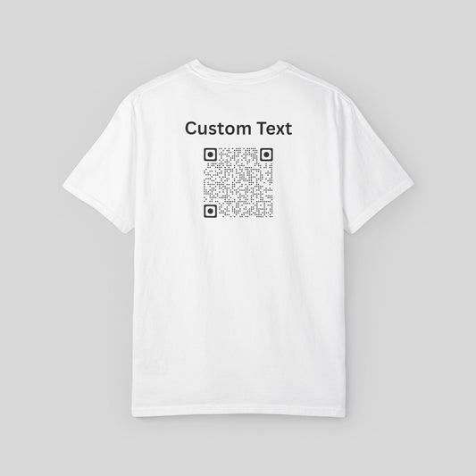 Custom Front And Back QR Code Shirt