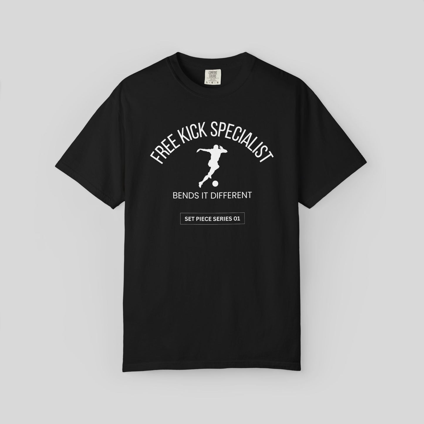 Free Kick Specialist Soccer Shirt, Football Lover Streetwear Comfort Colors Tee, Set Piece Series