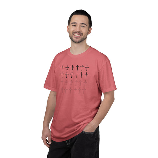 Christian Cross GraphicT-Shirt Religious Faith Cross Tee Minimalist Church Shirt Gift For Him Or Her