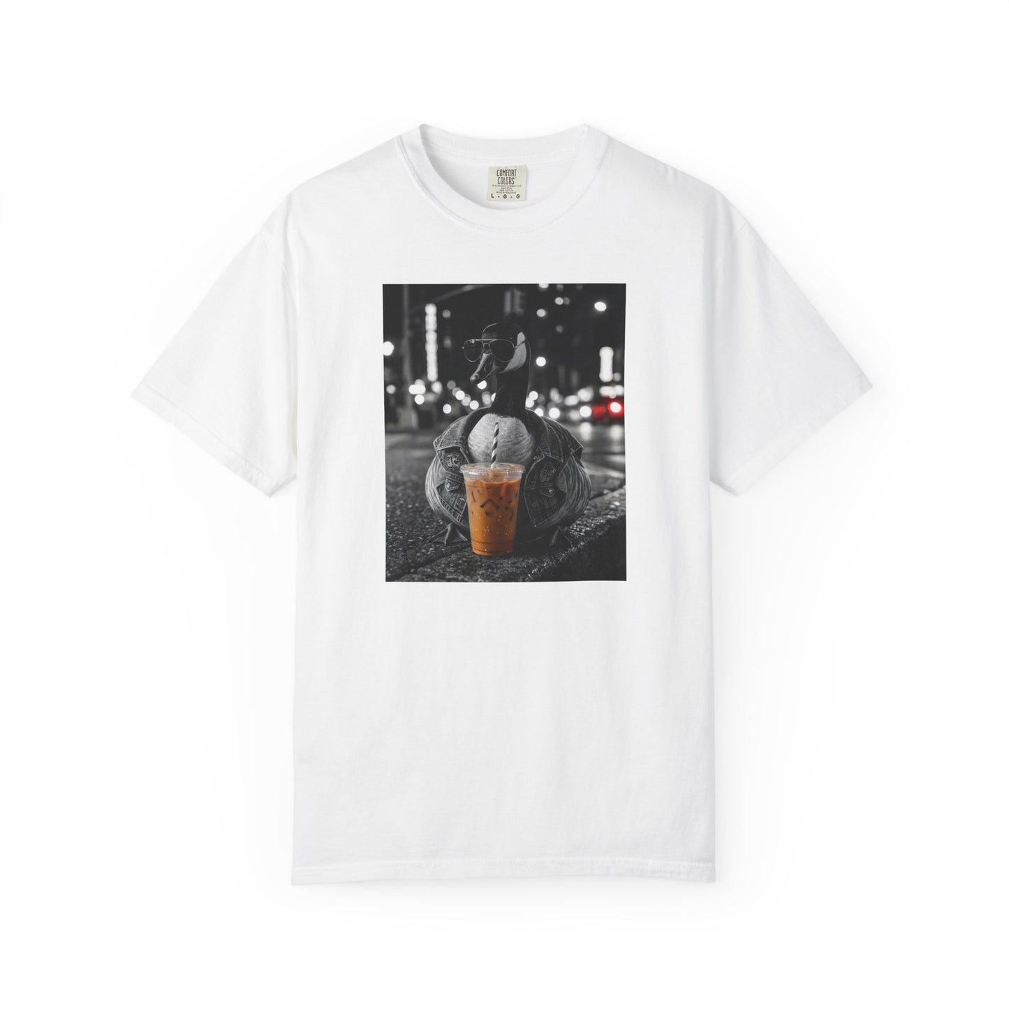 Comfort Colors Goose Iced Coffee Shirt Funny Goose Coffee Lover Tee Trendy Aesthetic Goose Shirt