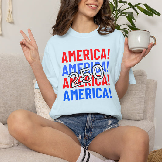 Comfort Colors America 250  Shirt,  USA 1776-2026 Tee, Patriotic 4th of July Shirt, Independenceq