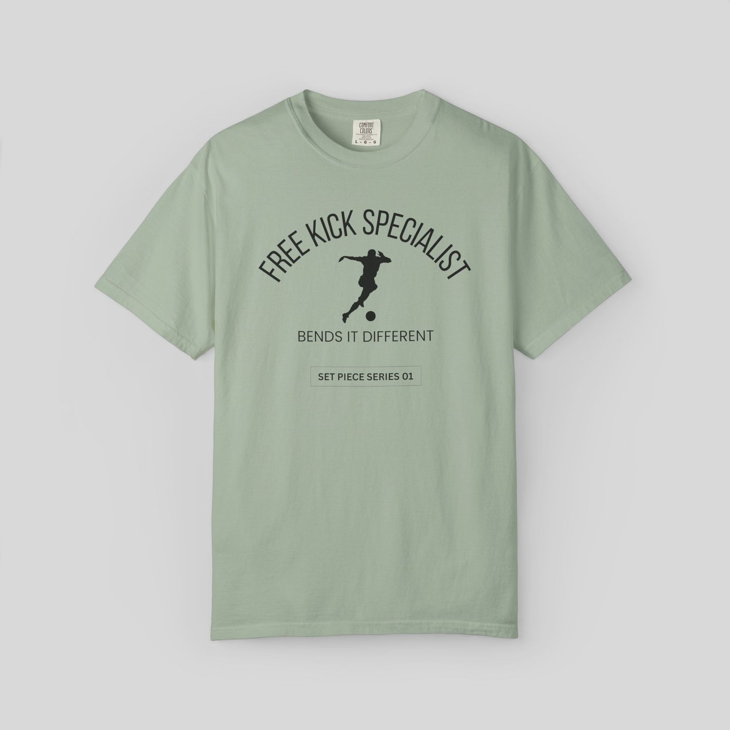 Free Kick Specialist Soccer Shirt, Football Lover Streetwear Comfort Colors Tee, Set Piece Series