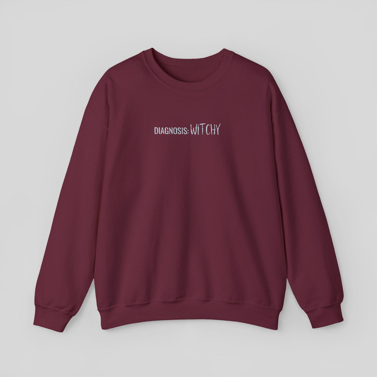 Minimal Tiny Script Logo Sweatshirt | White Crewneck
