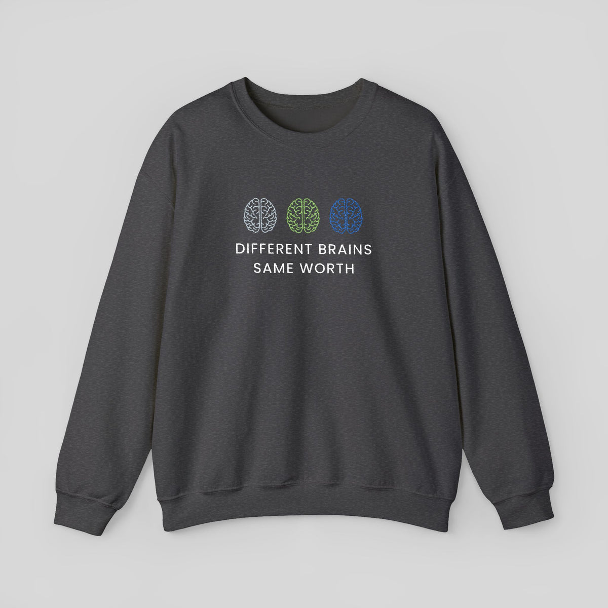 Embroidered Brain Sweatshirt, Psychology Crewneck, Mental Health Sweatshirt, Neuroscience Gift, Psychologist Gift, Brain Embroidery