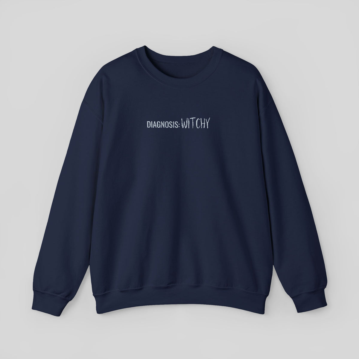 Minimal Tiny Script Logo Sweatshirt | White Crewneck