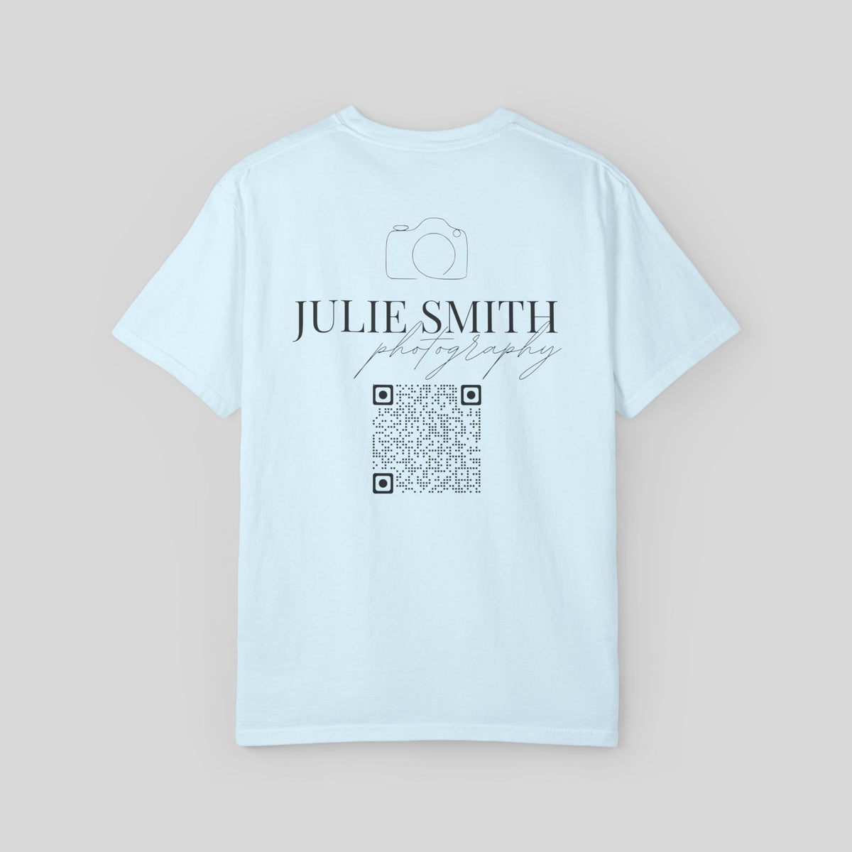 YCustom Photographer Shirt, Personalized Photography Business Tee,QR Code Camera Uniform