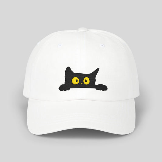 Peeking Black Cat