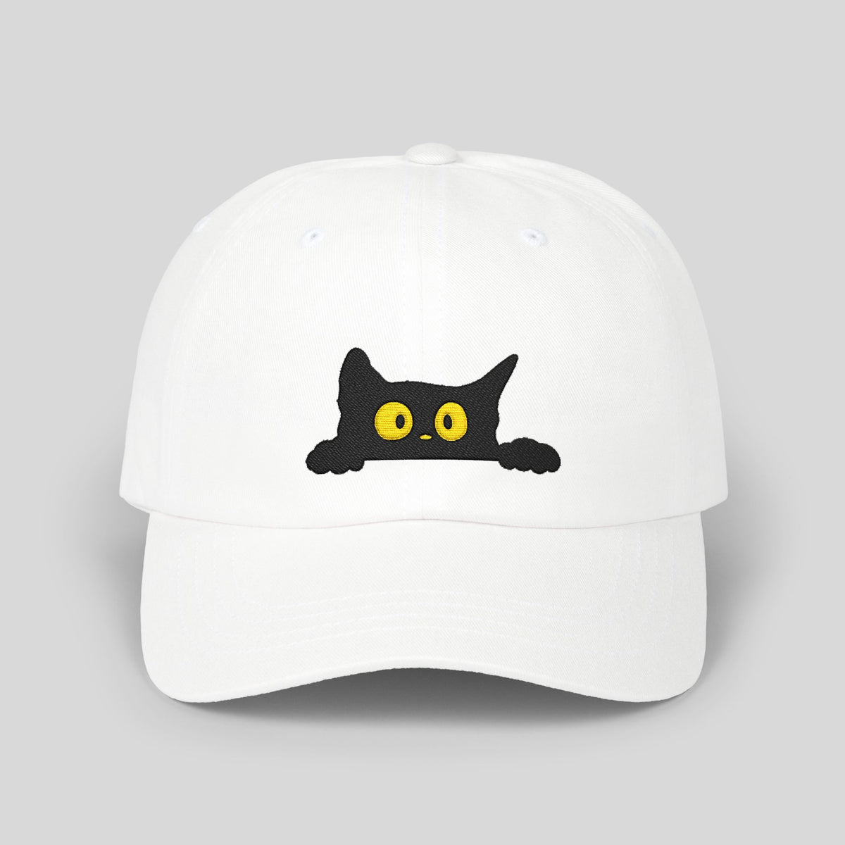 Peeking Black Cat