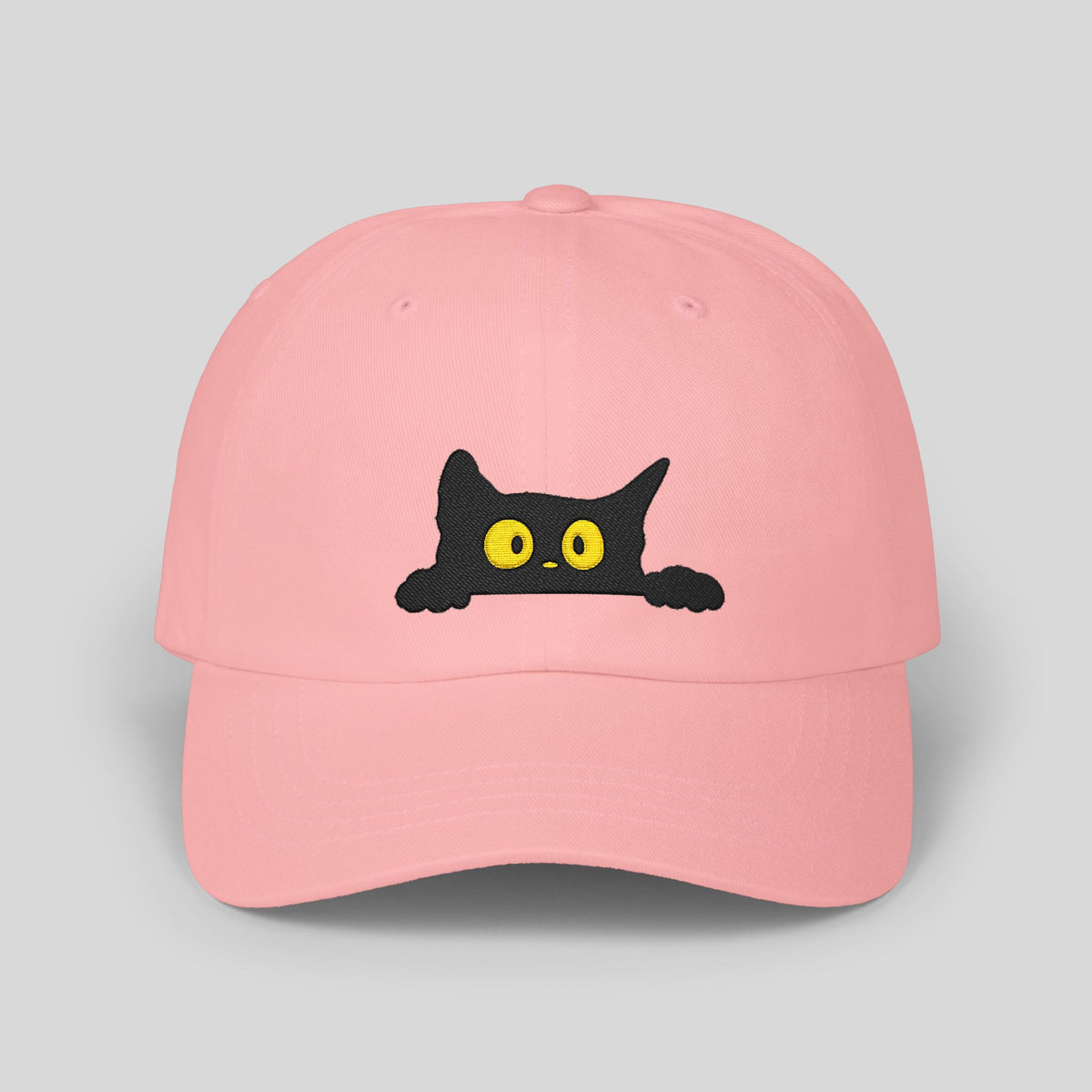 Peeking Black Cat