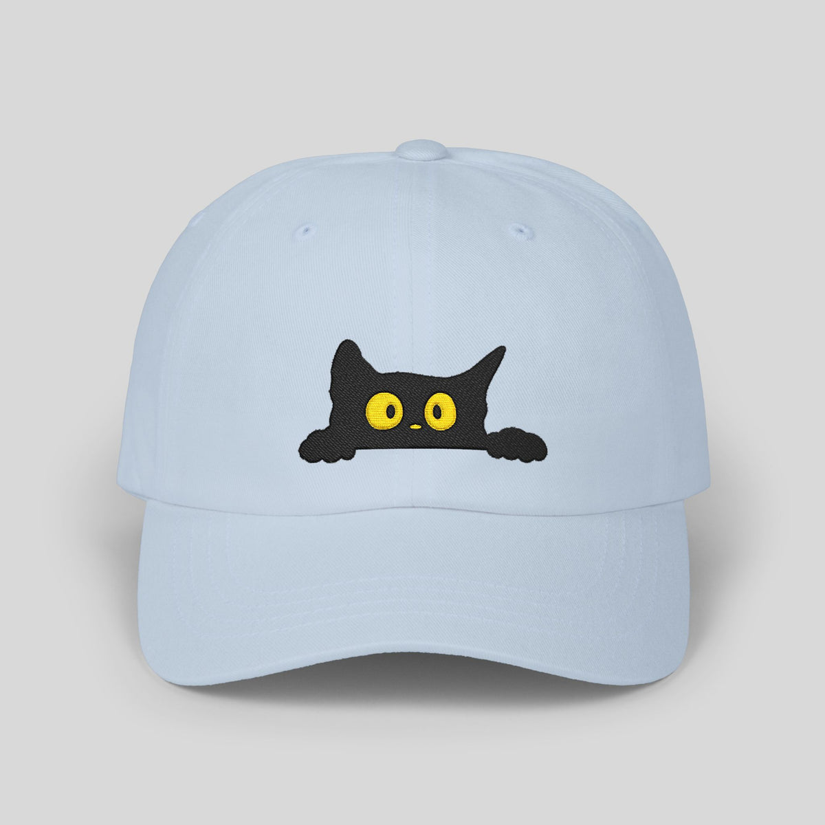 Peeking Black Cat