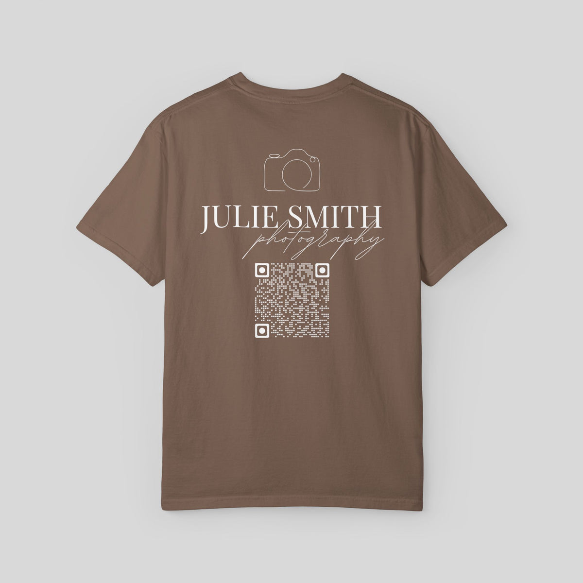 YCustom Photographer Shirt, Personalized Photography Business Tee,QR Code Camera Uniform