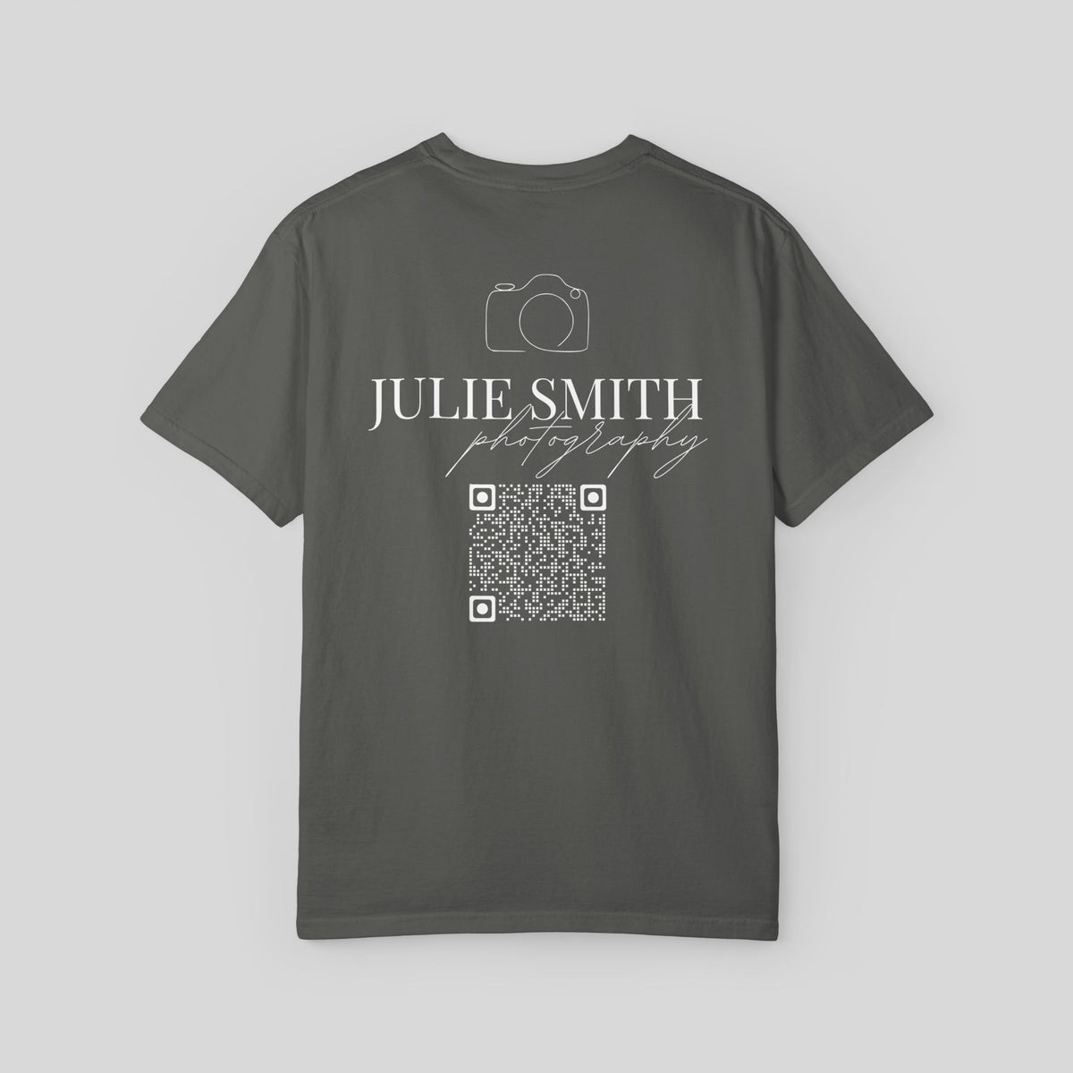 YCustom Photographer Shirt, Personalized Photography Business Tee,QR Code Camera Uniform