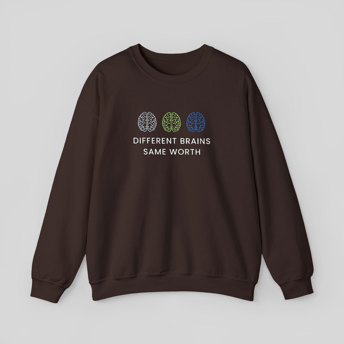 Embroidered Brain Sweatshirt, Psychology Crewneck, Mental Health Sweatshirt, Neuroscience Gift, Psychologist Gift, Brain Embroidery