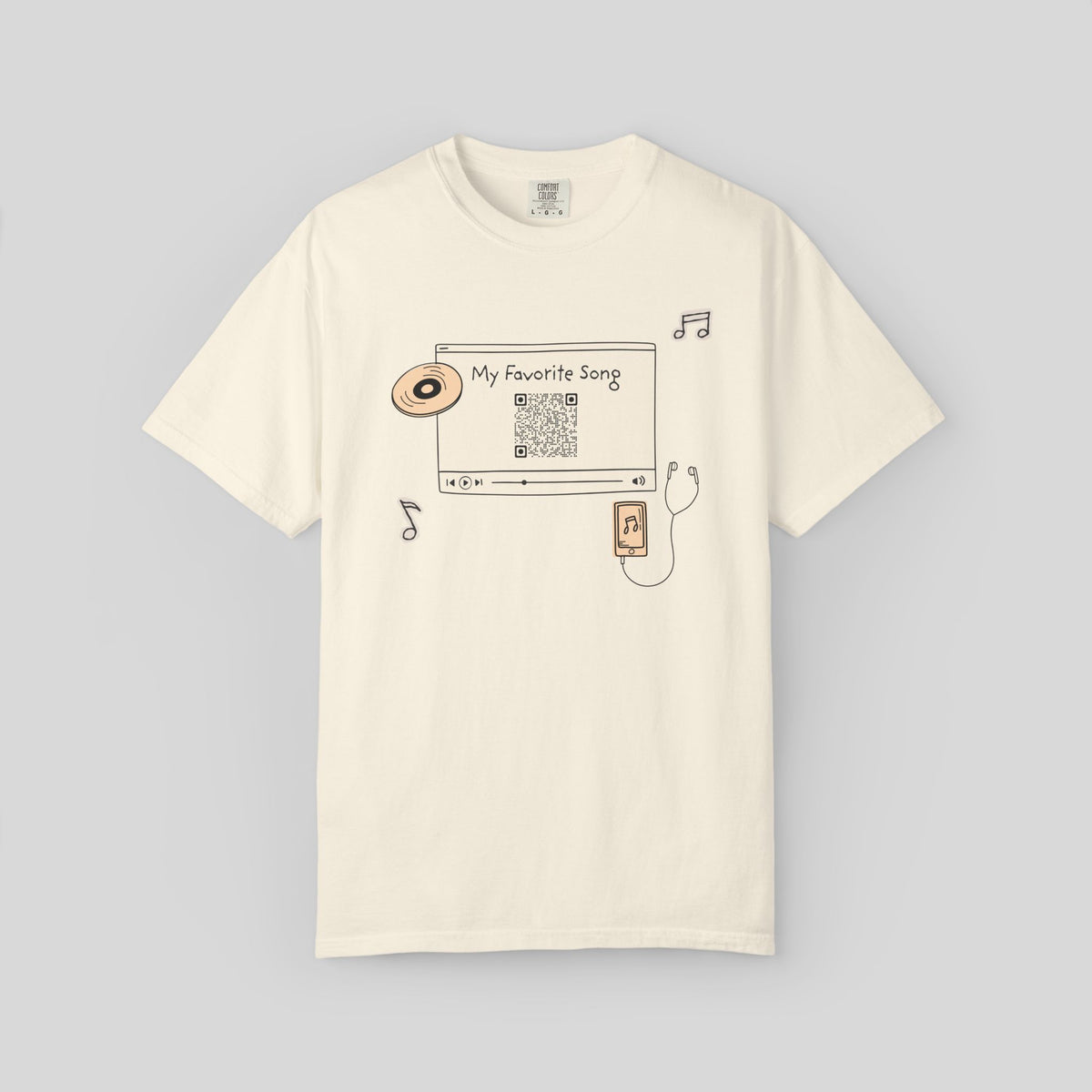 Custom Song QR Code Shirt