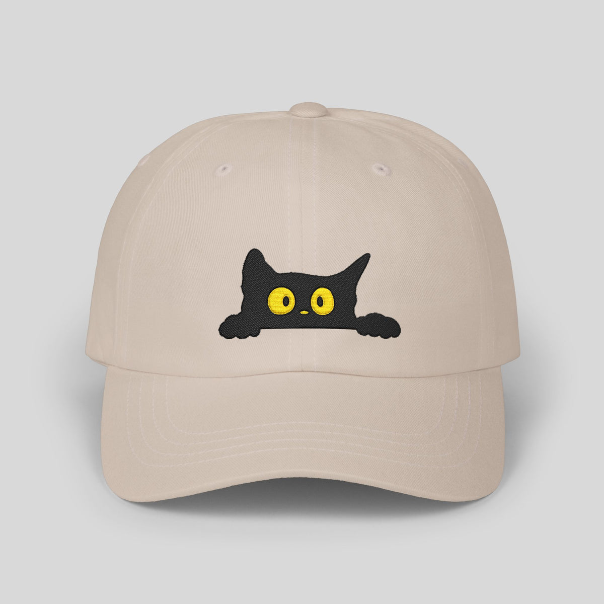 Peeking Black Cat