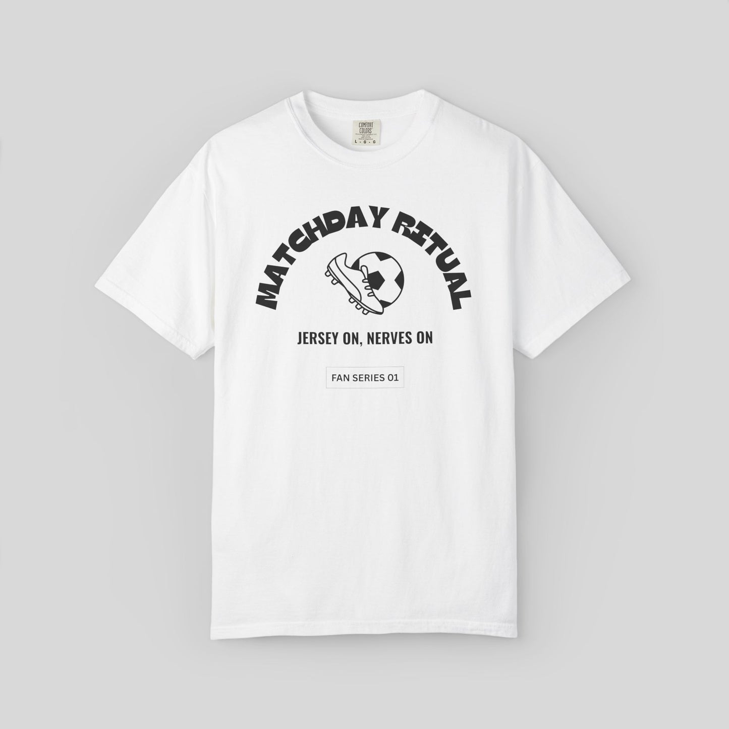 Matchday Ritual Soccer Shirt,Soccer Lover Streetwear Comfort Colors Tee, Fan Series Game Day T