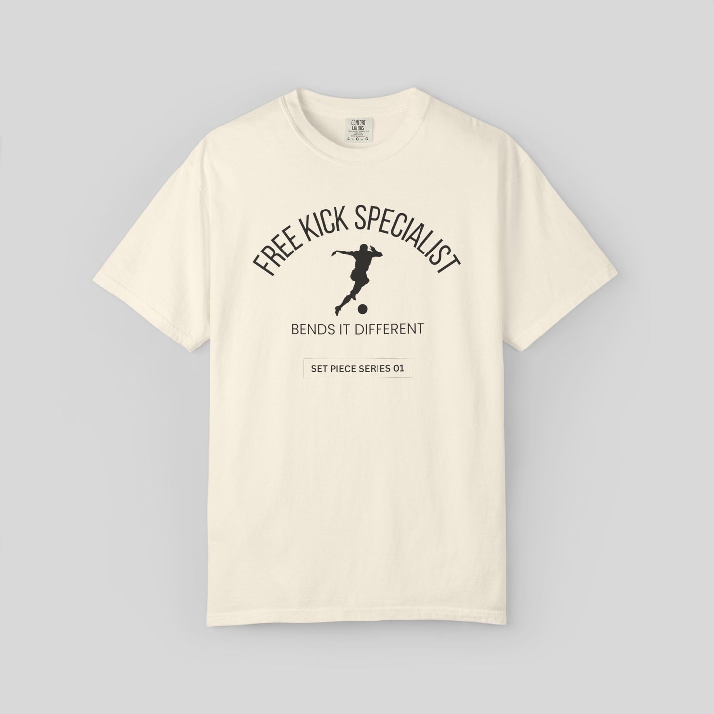 Free Kick Specialist Soccer Shirt, Football Lover Streetwear Comfort Colors Tee, Set Piece Series