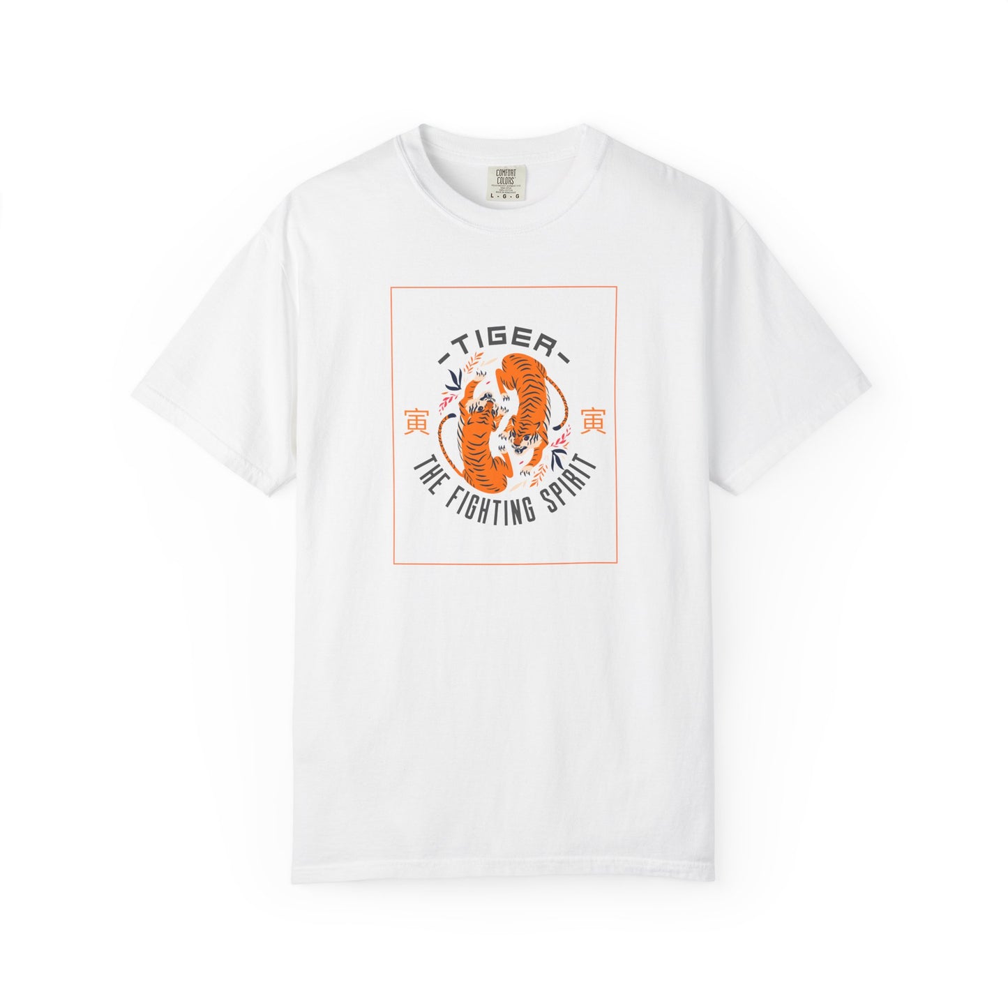 Japanese Fighting Tigers GraphicT-Shirt Retro Tiger The Fighting Spirit Tee Vintage Asian Art Shirt