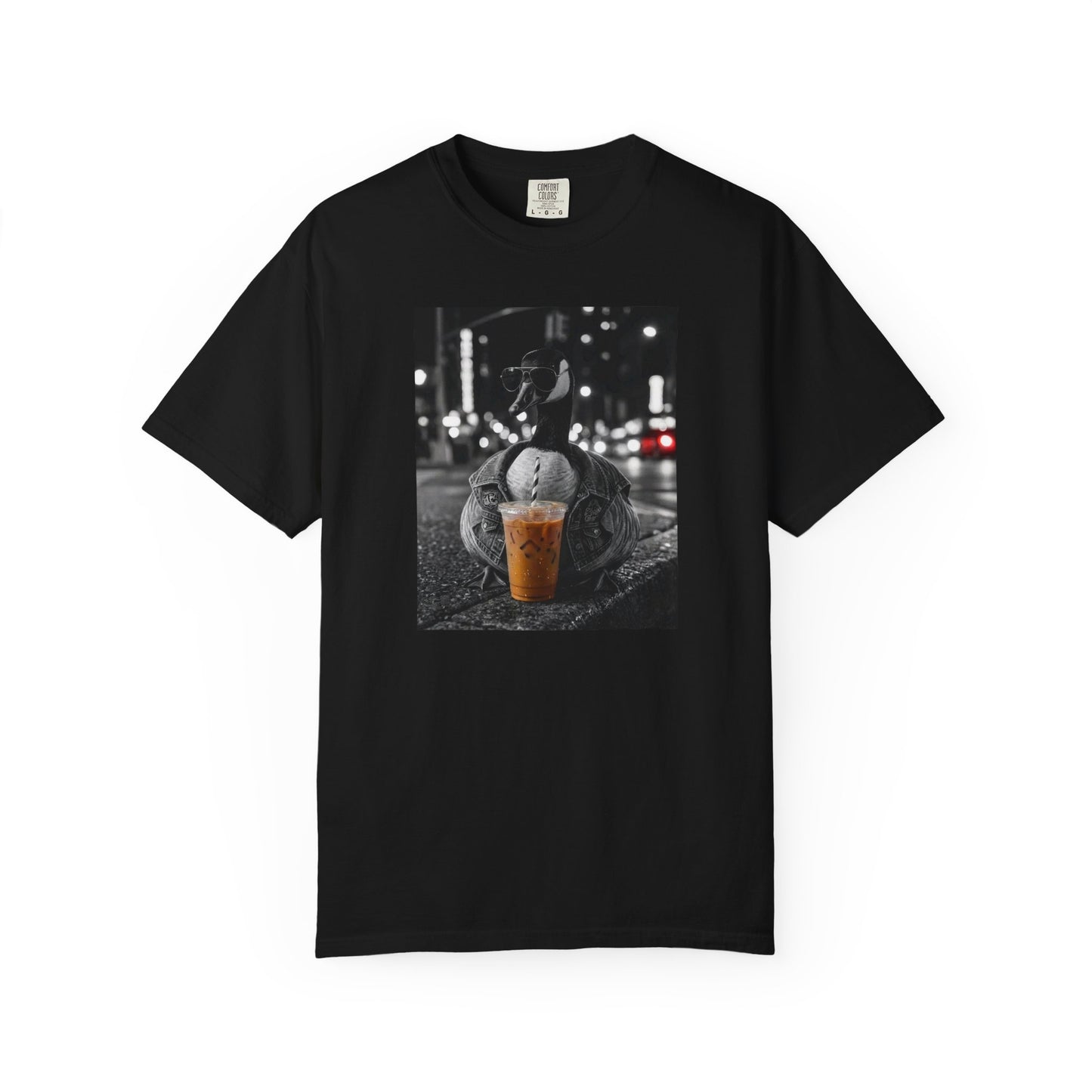 Comfort Colors Goose Iced Coffee Shirt Funny Goose Coffee Lover Tee Trendy Aesthetic Goose Shirt