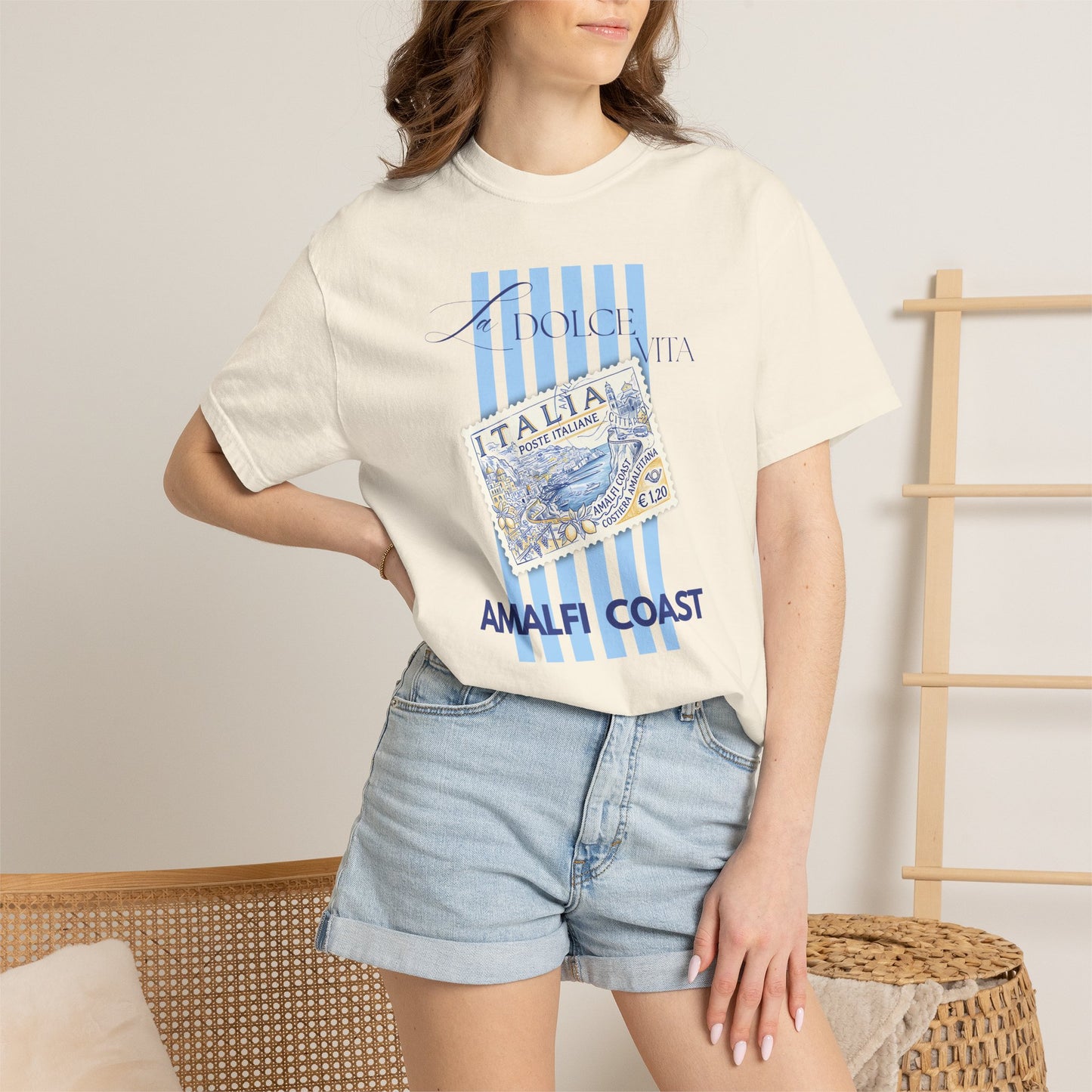 La Dolce Vita Italian Amalfi Coast Shirt Summer Vacation Tee Comfort Colors Graphic T-Shirt Women
