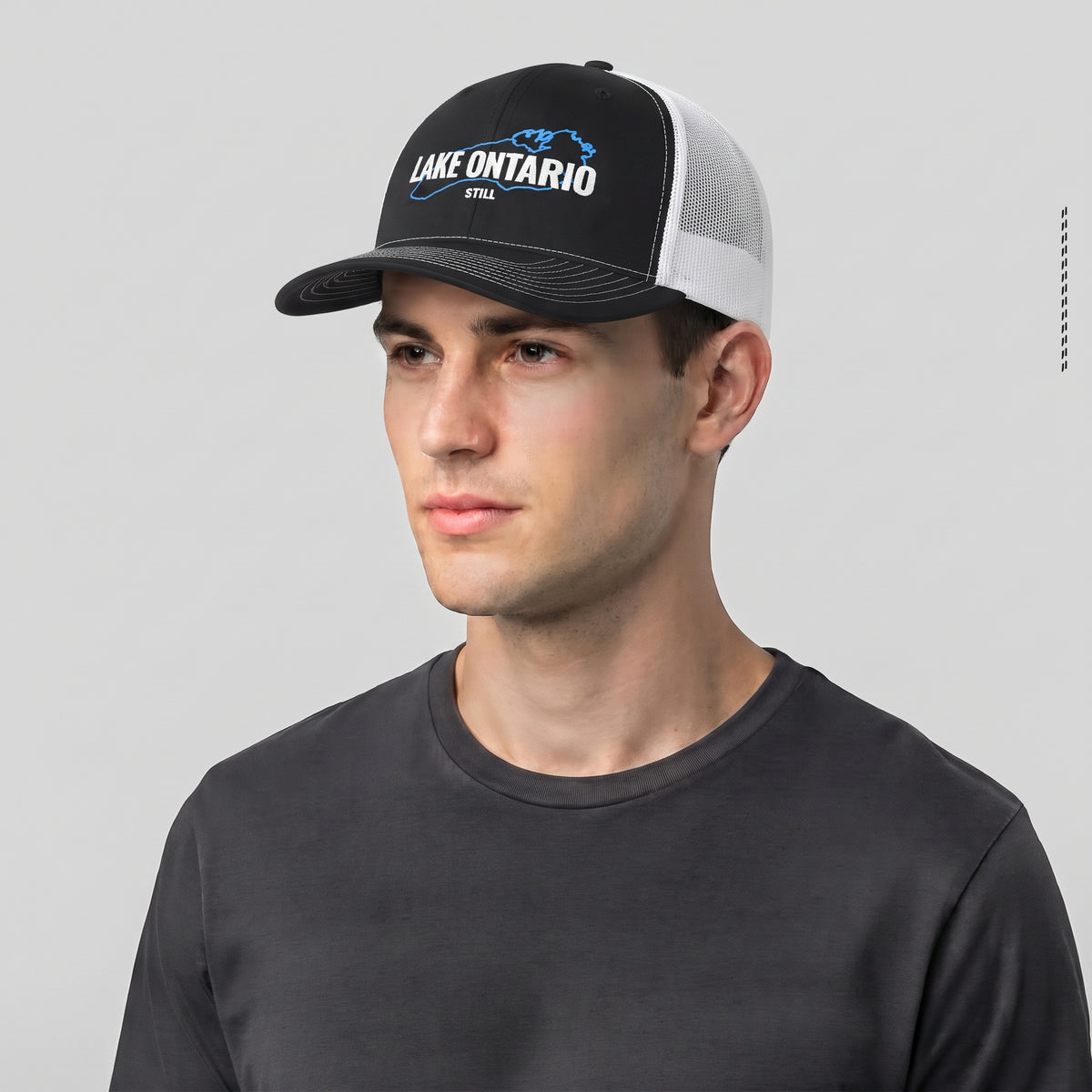 Lake Ontario Trucker Hat, Embroidered Lake Ontario Cap, Canadian Trucker Hat, Ontario Gift, Toronto Hat