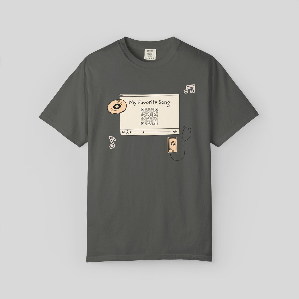 Custom Song QR Code Shirt