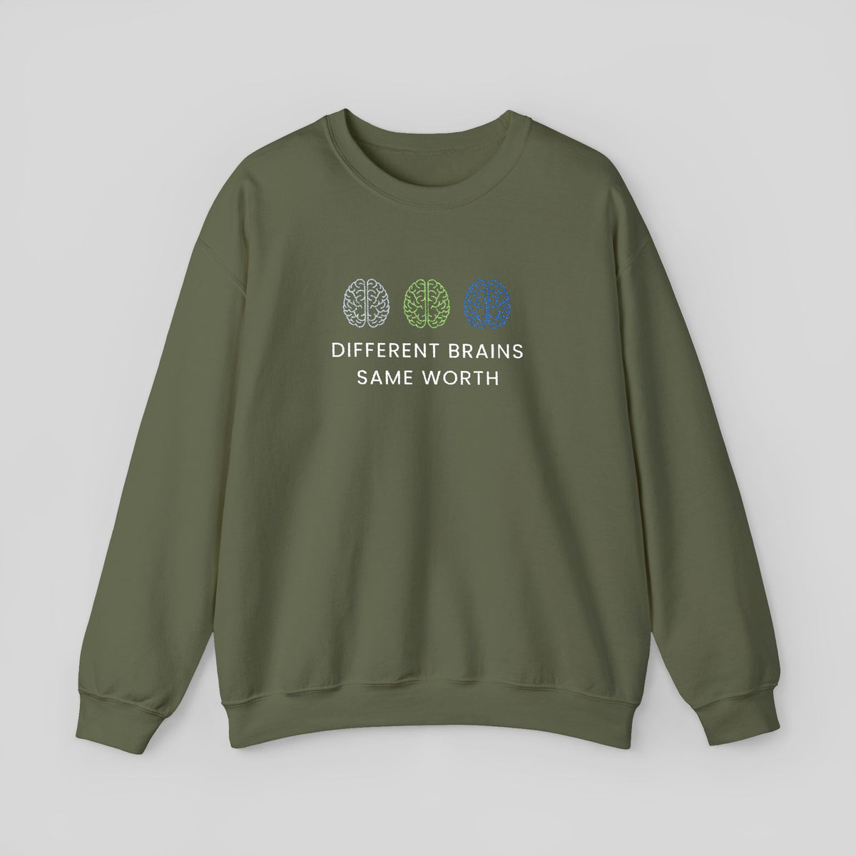 Embroidered Brain Sweatshirt, Psychology Crewneck, Mental Health Sweatshirt, Neuroscience Gift, Psychologist Gift, Brain Embroidery