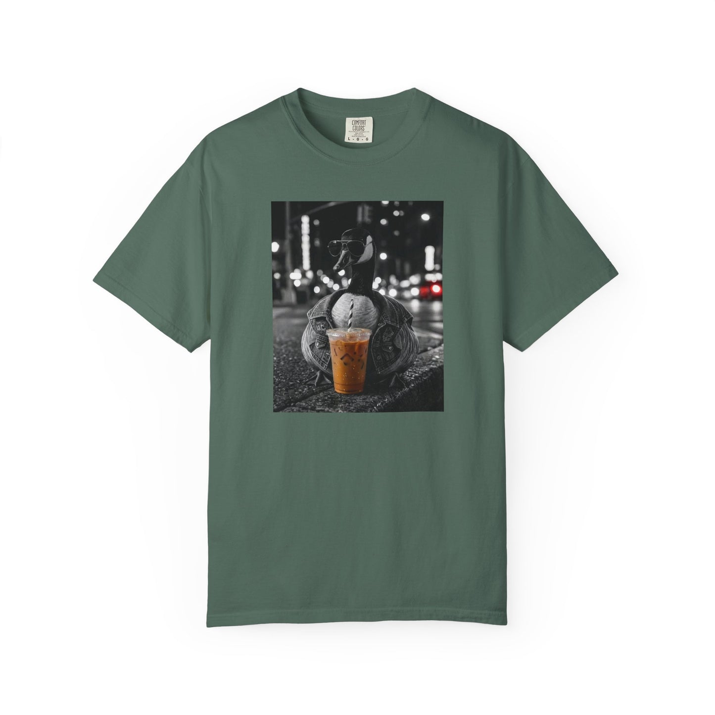 Comfort Colors Goose Iced Coffee Shirt Funny Goose Coffee Lover Tee Trendy Aesthetic Goose Shirt