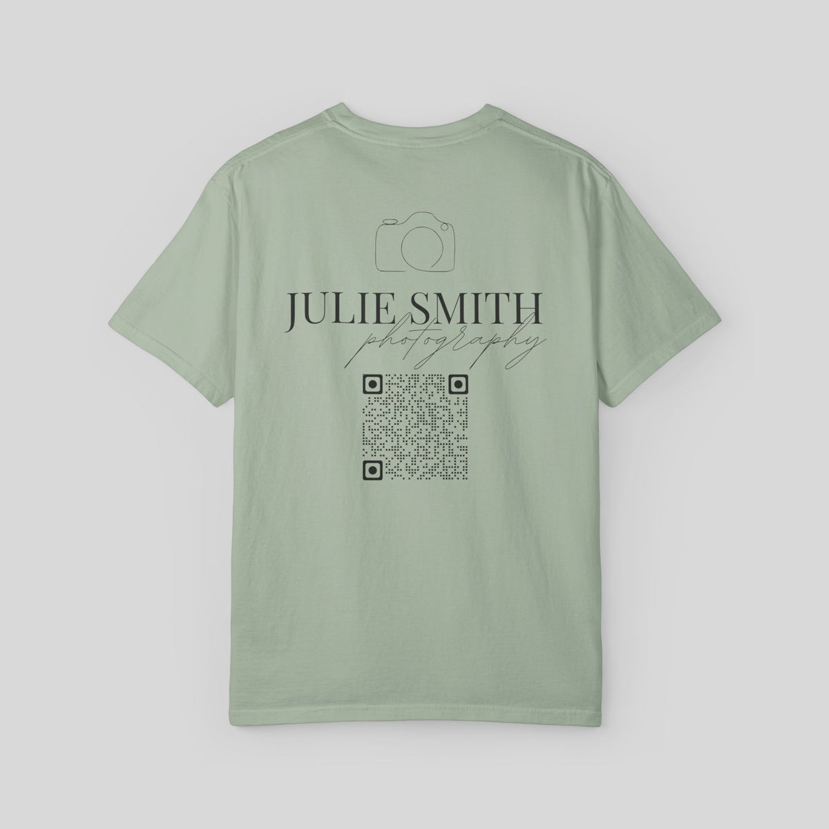 YCustom Photographer Shirt, Personalized Photography Business Tee,QR Code Camera Uniform