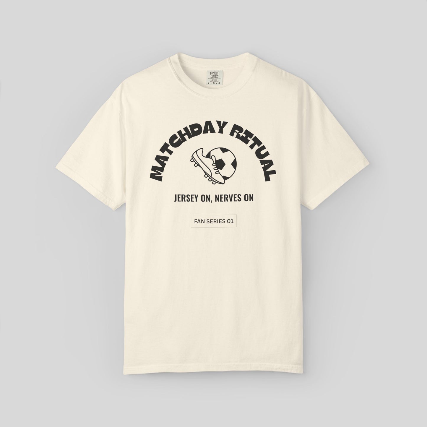 Matchday Ritual Soccer Shirt,Soccer Lover Streetwear Comfort Colors Tee, Fan Series Game Day T