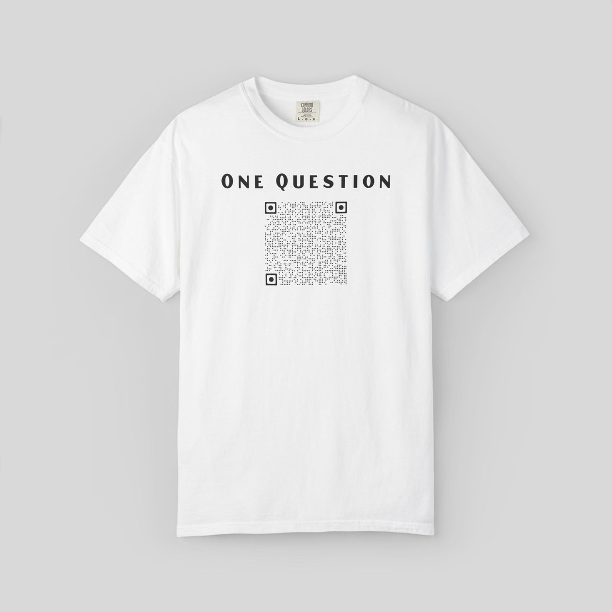 One Question Will You Marry Me QR Code Shirt