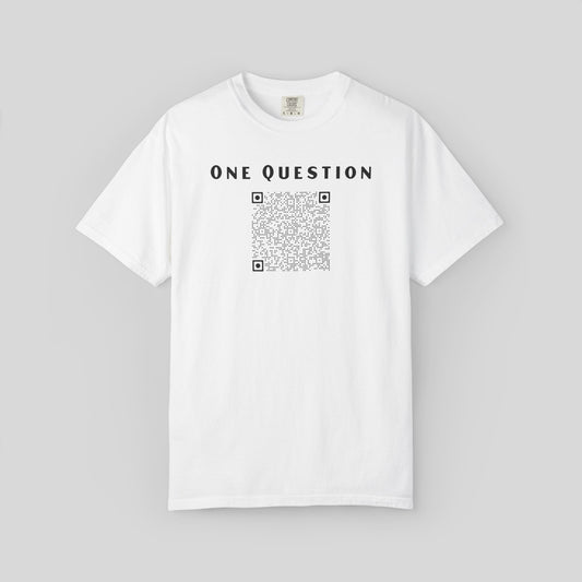Copy of One Question Will You Marry Me QR Code Shirt