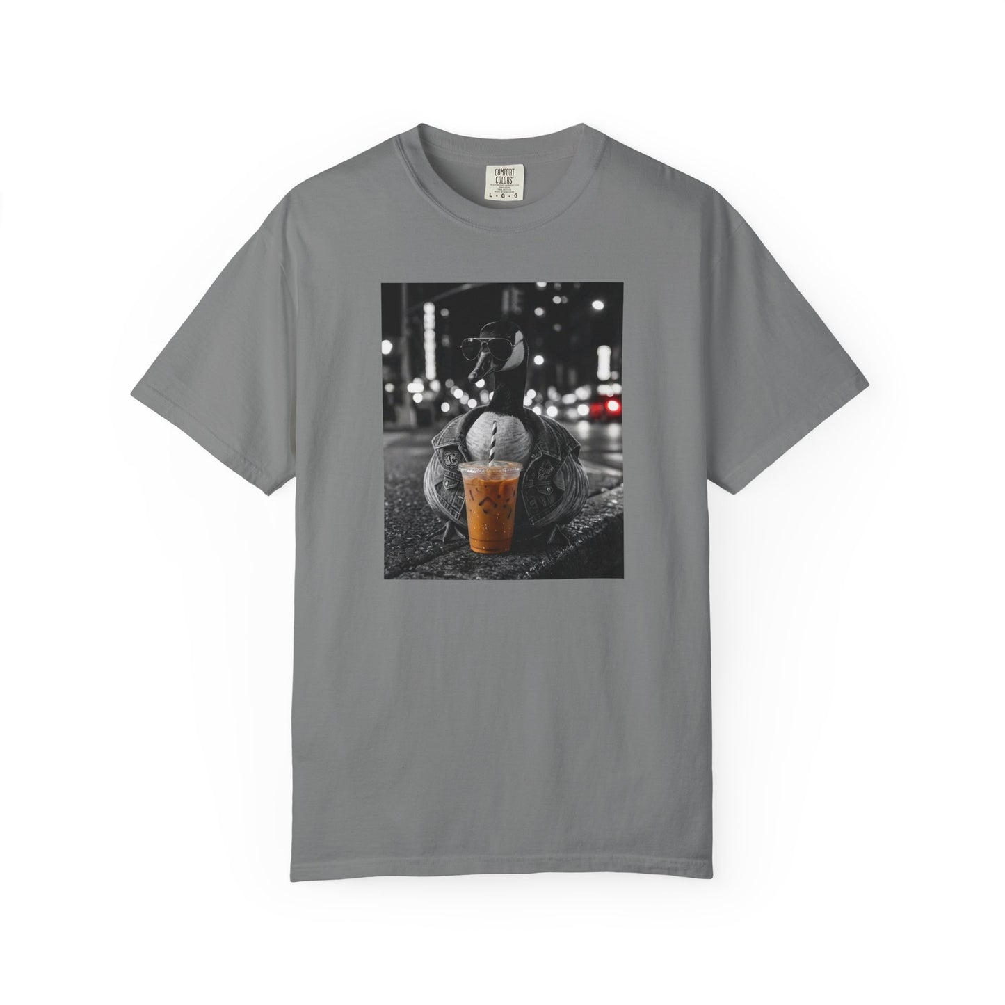 Comfort Colors Goose Iced Coffee Shirt Funny Goose Coffee Lover Tee Trendy Aesthetic Goose Shirt