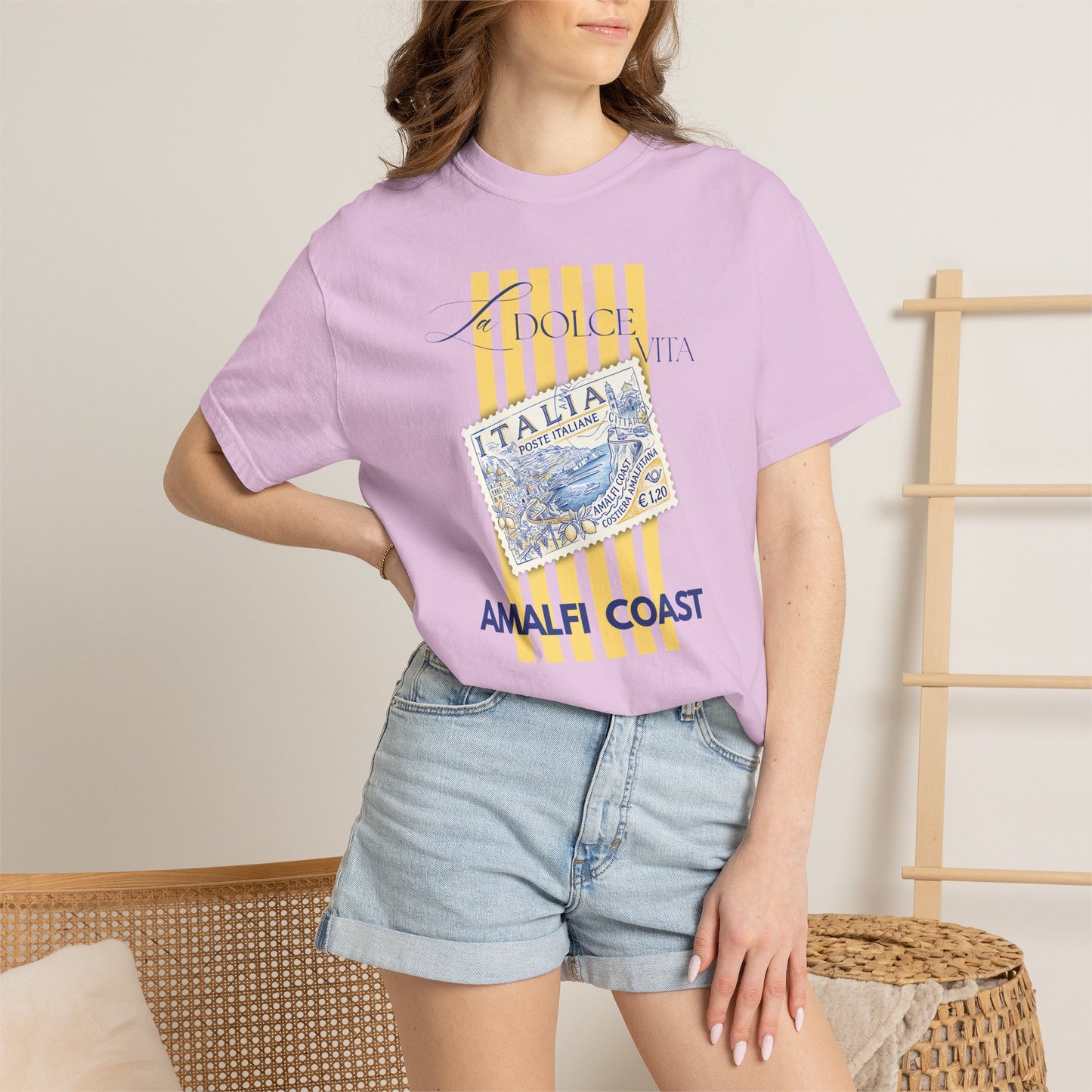 Italian Summer Shirt La Dolce Vita Amalfi Coast Vatican Tee For Women Graphic Comfort ColorsT-Shirt