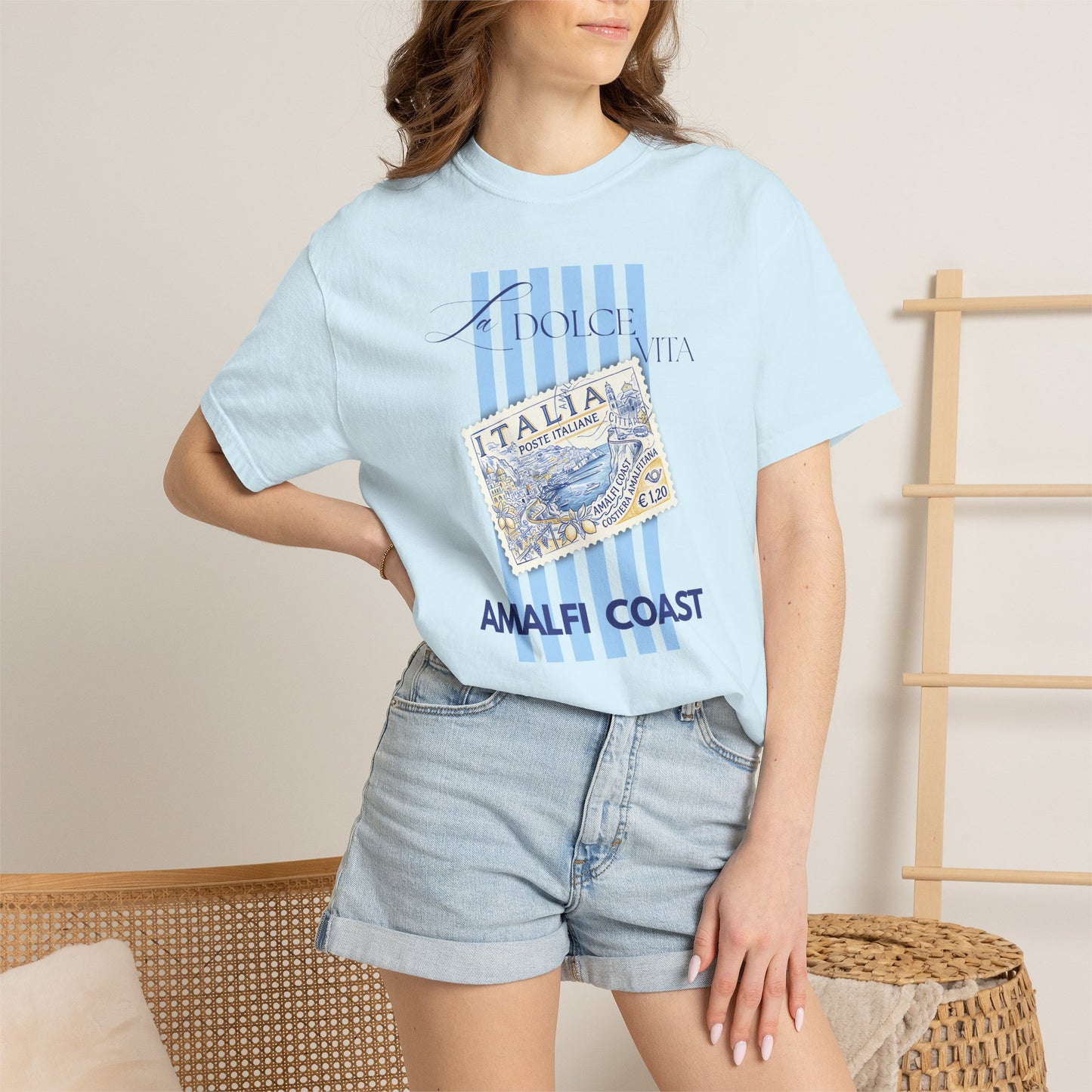La Dolce Vita Italian Amalfi Coast Shirt Summer Vacation Tee Comfort Colors Graphic T-Shirt Women