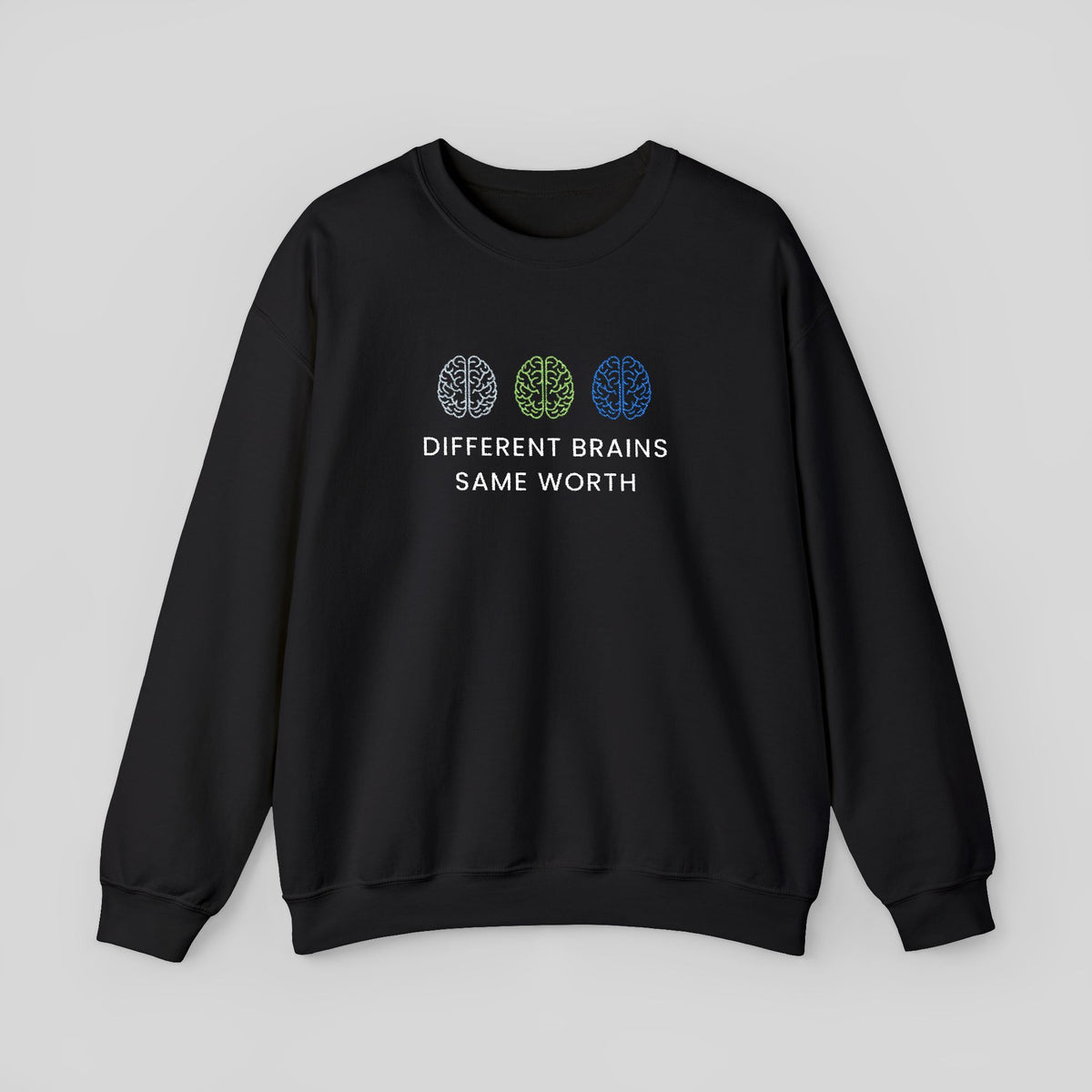 Embroidered Brain Sweatshirt, Psychology Crewneck, Mental Health Sweatshirt, Neuroscience Gift, Psychologist Gift, Brain Embroidery