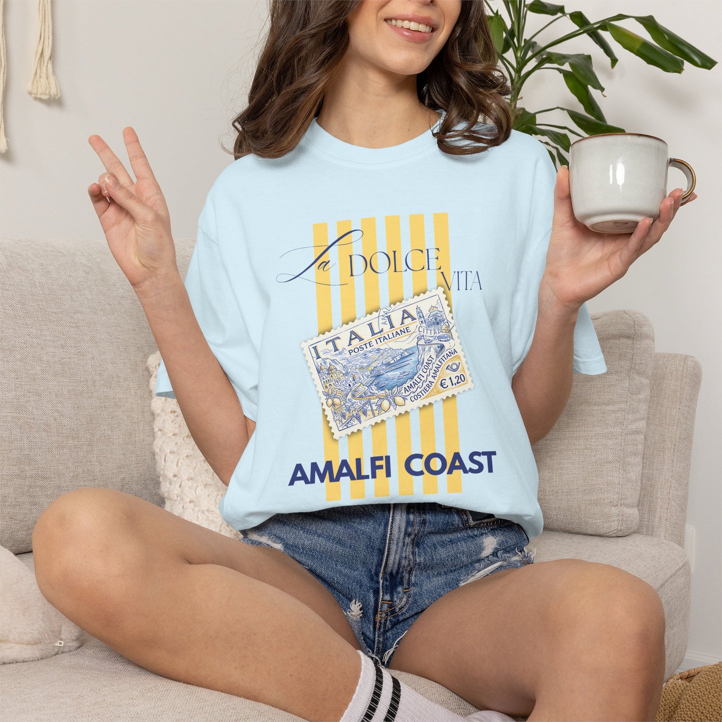 Italian Summer Shirt La Dolce Vita Amalfi Coast Vatican Tee For Women Graphic Comfort ColorsT-Shirt