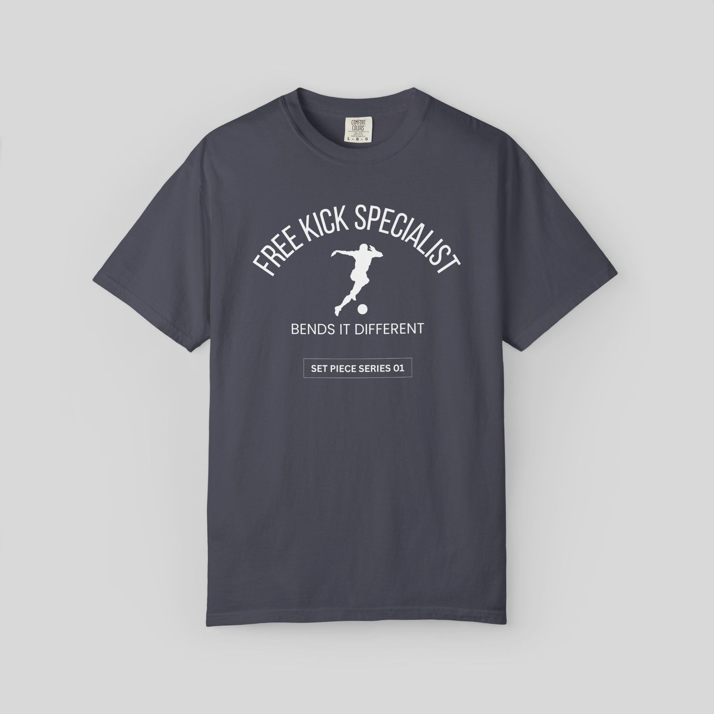 Free Kick Specialist Soccer Shirt, Football Lover Streetwear Comfort Colors Tee, Set Piece Series