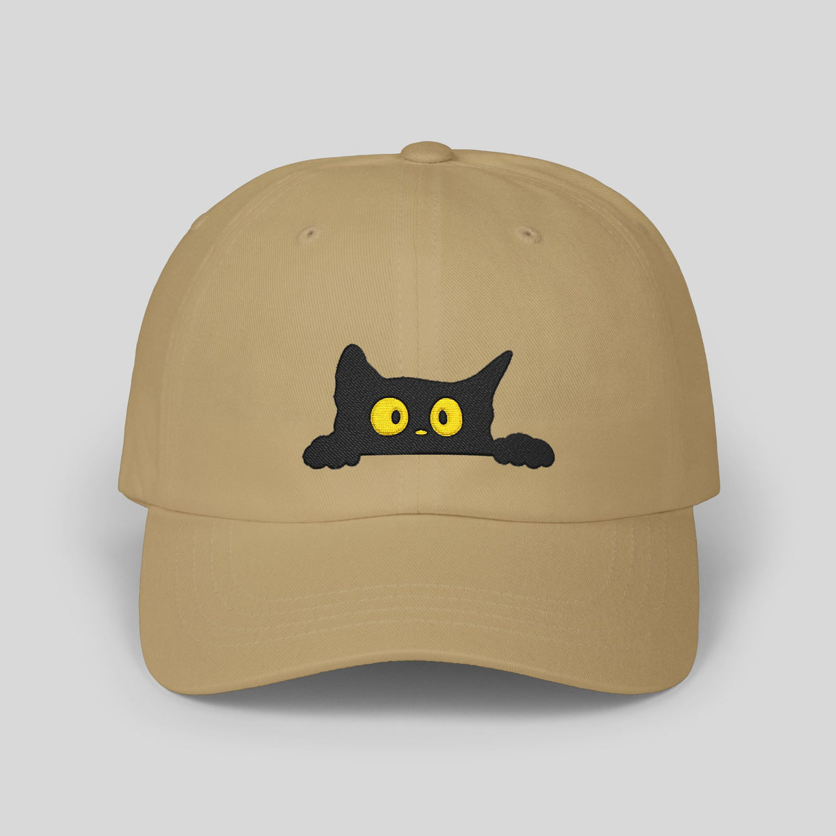 Peeking Black Cat